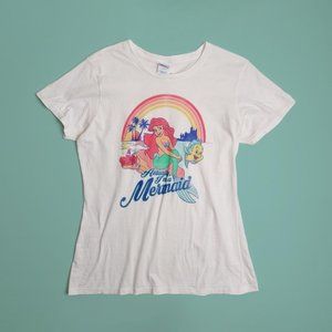 Disney Women's White and Blue Tshirts